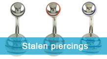 piercings op materiaal stalenpiercings