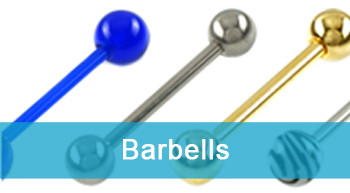 piercings op soort barbells