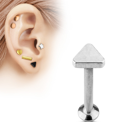 Helix piercing triangle chirurgisch staal 4mm