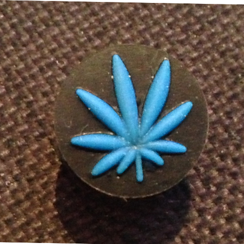 16 mm Double-flared Plug weed blad blauw silicone