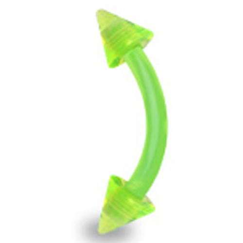 snug piercing flexibel spikes groen