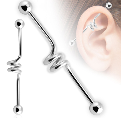 Industrial piercing spiraal
