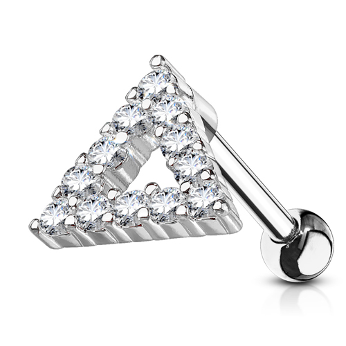 Helix piercing CZ triangel