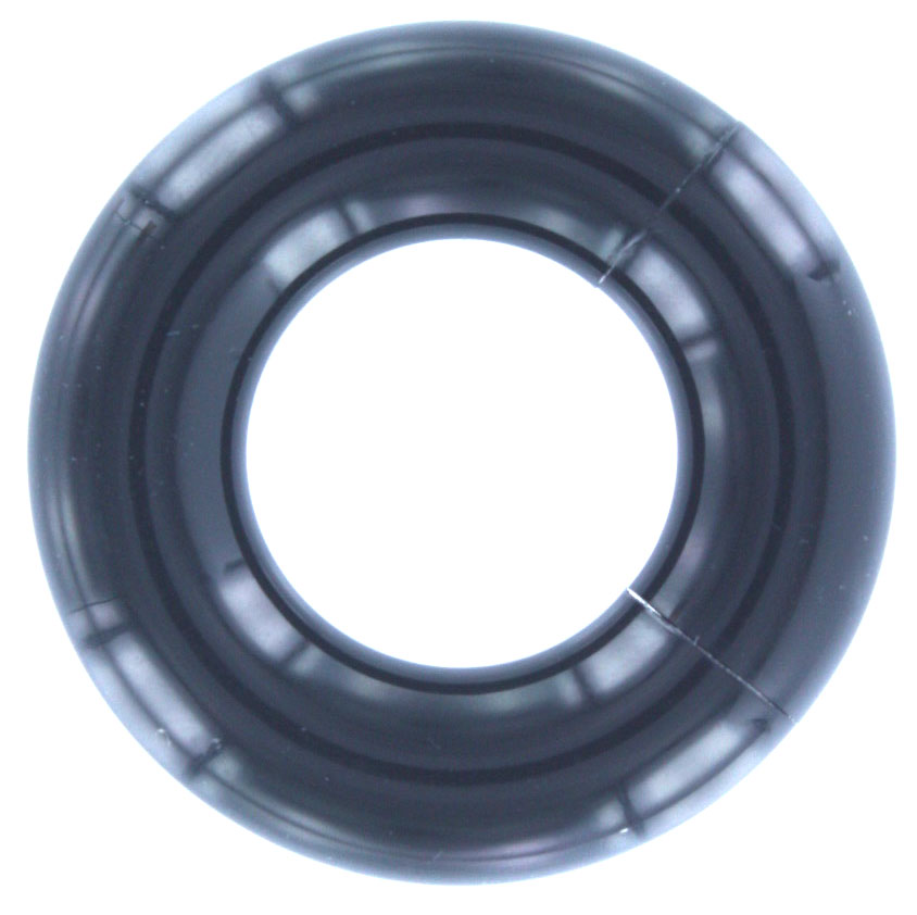 Acryl Smooth Segment Ring Zwart 10 MM
