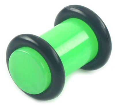 Acryl Neon Plug Groen 4 mm