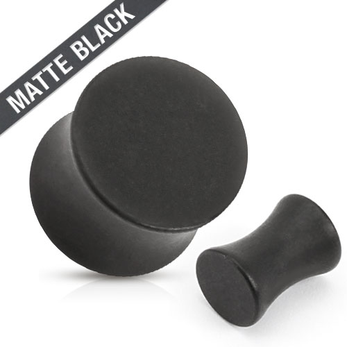 Mat Zwart Stalen Plug-4 mm