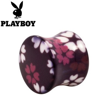 Playboy Bloem Roze Plug (per paar) - 10 mm