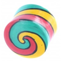 Swirl Bright Colors Draaikolk Plug - 4 mm