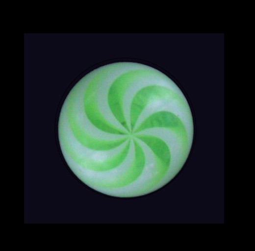 Swirl UV Geel Ball