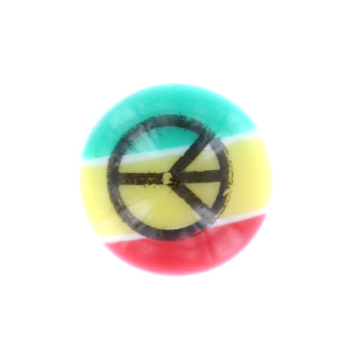 Rasta Peace Sign balls