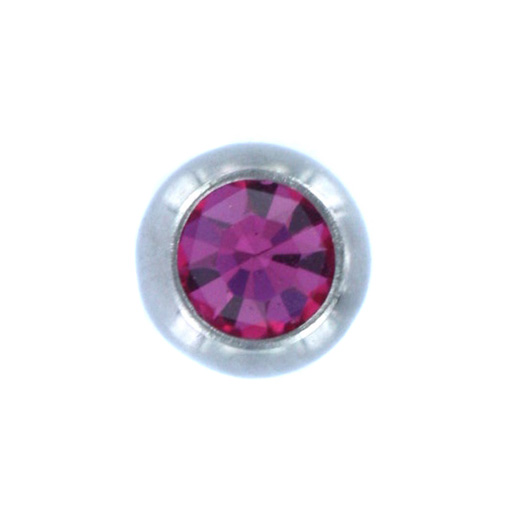 Jewelled Licht Roze Mini Opschroefbal