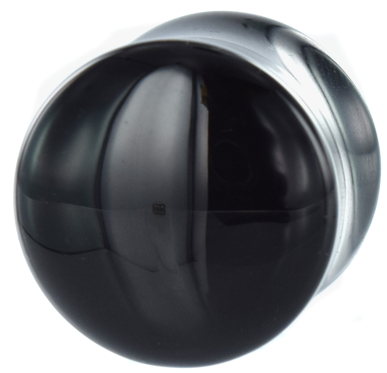 Double Flared Zwart Onyx Plug - 10 mm