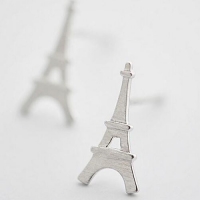 Oorbellen Eiffeltoren zilver