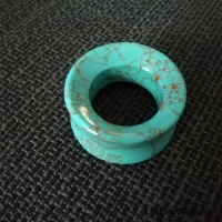 32 mm Double-flared tunnel Turquoise