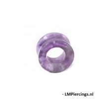 19 mm Double-flared tunnel Amethyst