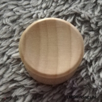 19 mm double flared plug natuurlijk hout